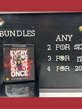 Everything Everywhere All At Once 4K Ultra Blu Ray (Bundle Eligible)